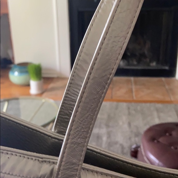 Betsy Johnson Signature Embossed Silver Tote - Picture 9 of 9